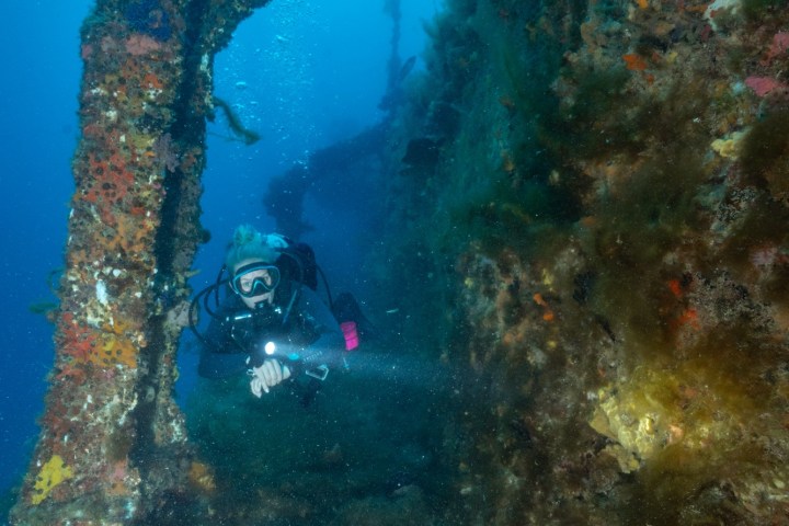 underwater view of a swimming pool