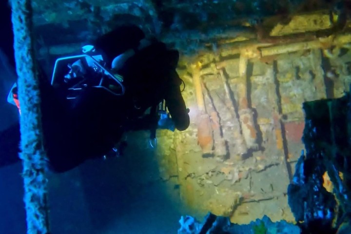 a person in a swimming pool